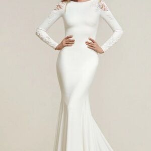 Pronovias White Wedding Dress Size 2